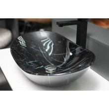 Раковина-чаша CeramaLux 60 7404BM Черный мрамор