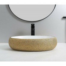 Раковина-чаша CeramaLux 49 433J Бело-золотая