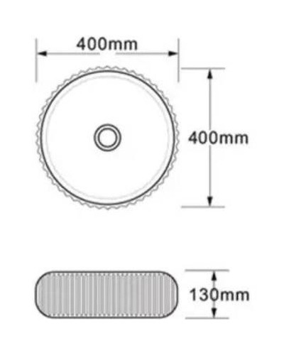 Раковина-чаша Bronze de Luxe 40 1382W Белая