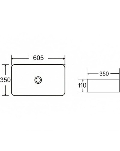 Раковина-чаша Bronze de Luxe 60 1061TR Терраццо