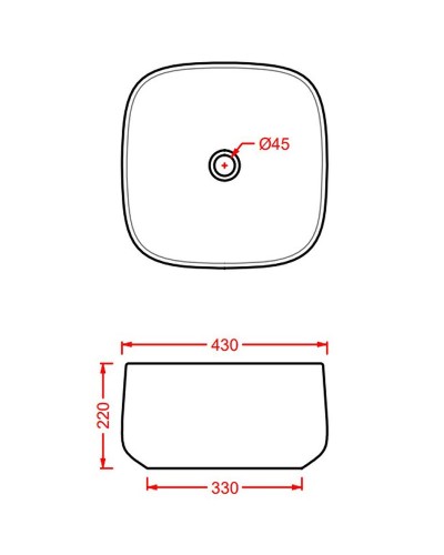 Раковина-чаша Artceram Cognac 43 COL006 42 00 Petrolio