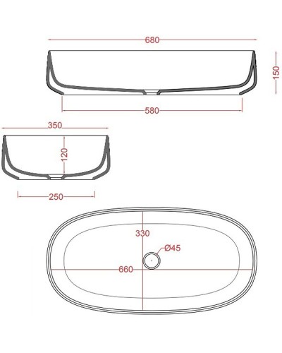 Раковина-чаша Artceram Cognac 68 COL005 41 00 Matera