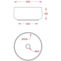 Раковина-чаша Artceram Cognac 35 COL004 05 00 Белая матовая