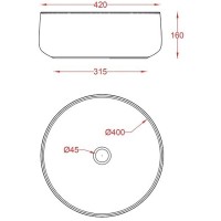 Раковина-чаша Artceram Cognac 42 COL001 16 00 Blu zaffiro