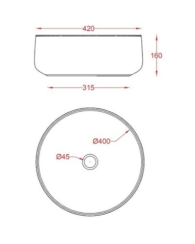 Раковина-чаша Artceram Cognac 42 COL001 16 00 Blu zaffiro
