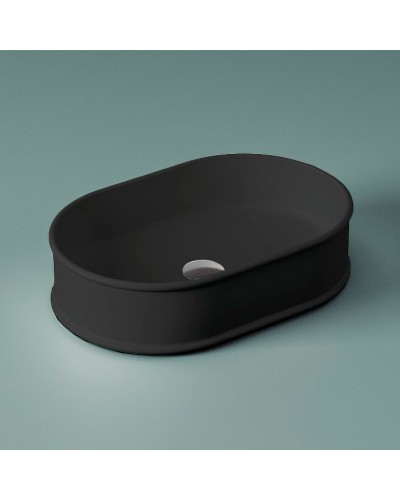 Раковина-чаша Artceram Atelier 60 ATL002 17 00 Черная матовая