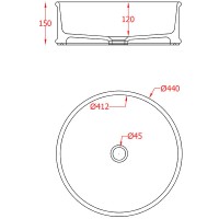 Раковина-чаша Artceram Atelier 44 ATL001 05 00 Белая матовая