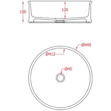 Раковина-чаша Artceram Atelier 44 ATL001 05 00 Белая матовая