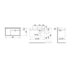 Раковина 90x46 см Laufen Kartell by Laufen 8.1033.9.000.112.1