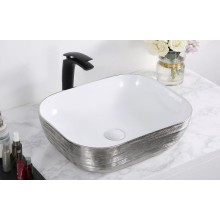 Раковина-чаша CeramaLux 46 D1333H131 Серебро Белая