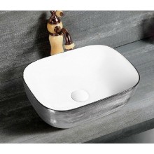 Раковина-чаша CeramaLux 46 D1333H131 Серебро Белая