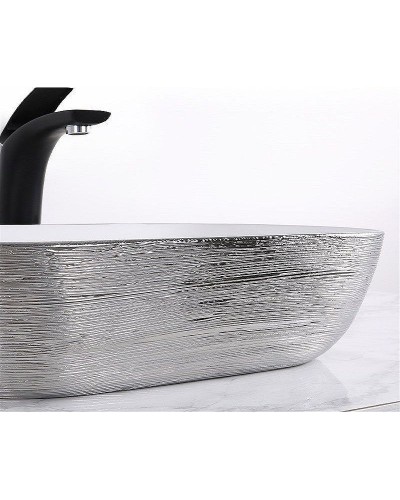 Раковина-чаша CeramaLux 46 D1333H131 Серебро Белая