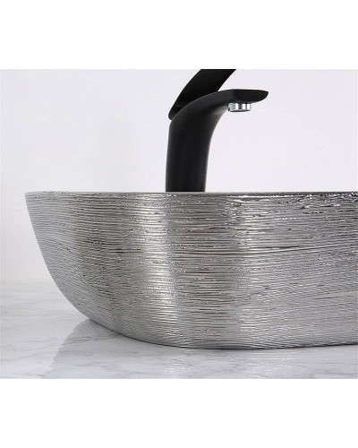 Раковина-чаша CeramaLux 46 D1333H131 Серебро Белая