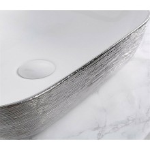 Раковина-чаша CeramaLux 46 D1333H131 Серебро Белая