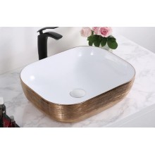 Раковина-чаша CeramaLux 46 D1333H132 Медь Белая