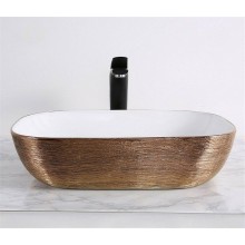 Раковина-чаша CeramaLux 46 D1333H132 Медь Белая