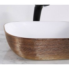 Раковина-чаша CeramaLux 46 D1333H132 Медь Белая