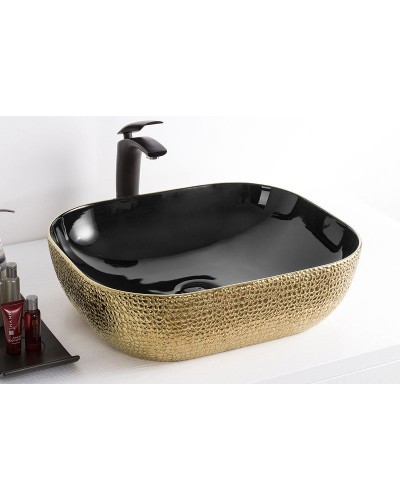 Раковина-чаша CeramaLux 50 D1302H022 Золото Черная