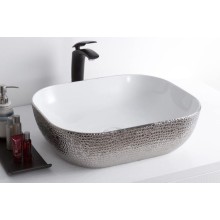 Раковина-чаша CeramaLux 46 D1333H021 Серебро Белая