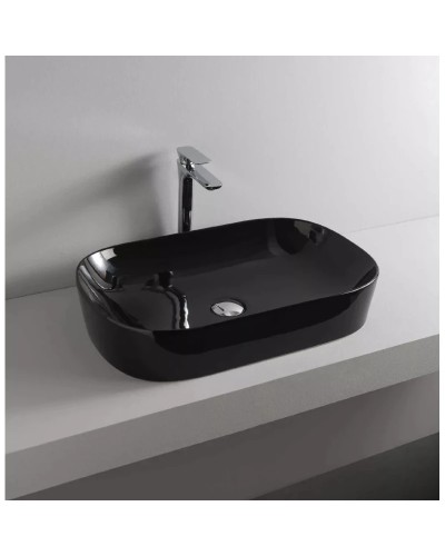 Раковина 65x41,5 см Artceram Ghost GHL002 03 00 nero lucidox0