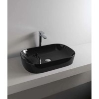 Раковина 65x41,5 см Artceram Ghost GHL002 03 00 nero lucidox0