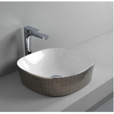 Раковина 42x42 см Artceram Ghost GHL001 01 58 mosaico platinox0