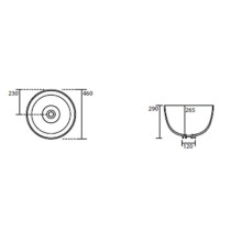 Раковина 46x46 см Kerasan Ciotola 430101