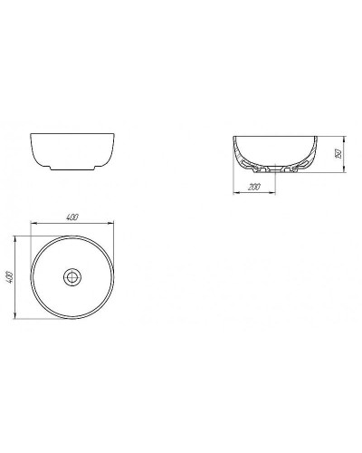 Раковина-чаша Cersanit Moduo 40 63569 Белая