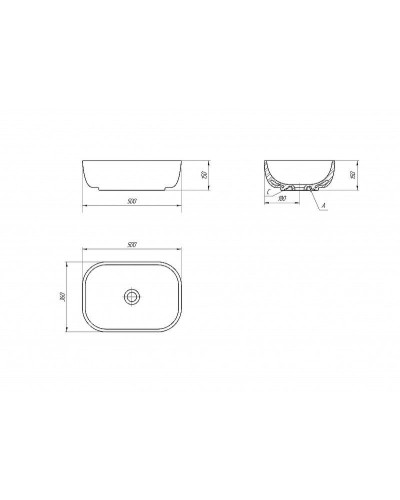 Раковина-чаша Cersanit Moduo 50 63570 Белая