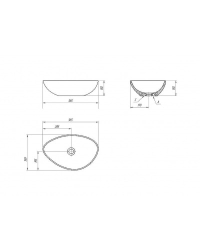 Раковина-чаша Cersanit Moduo 55 63571 Белая