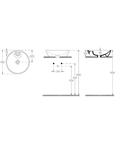 Раковина-чаша Allen Brau Fantasy 45 4.11018.20 Белая