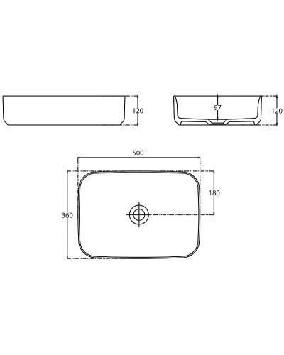 Раковина-чаша Allen Brau Fantasy 50 4.11021.AN Антрацит