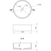 Раковина 45x45 см Salini S-Stone Armonia 02 130112SM