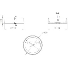 Раковина 44x44 см Salini S-Stone Gloria 01 1102201M
