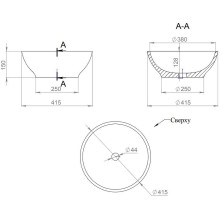 Раковина 41,5x41,5 см Salini S-Stone Gloria 03 1102203M
