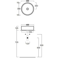 Раковина-чаша Simas Folio 40 FO01bi Белая