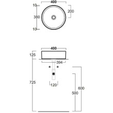 Раковина-чаша Simas Folio 40 FO01bi Белая