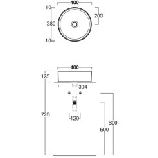 Раковина-чаша Simas Folio 40 FO01bi Белая