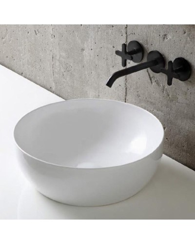 Раковина-чаша Azzurra Elegance Circle 40 ELLA040140C0BI/(ECI40 bi)x0 Белая