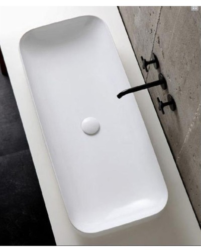 Раковина-чаша Azzurra Elegance Soft 90 ELLG090400S0BI/(ESO90 bi)x0 Белая