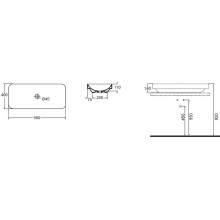 Раковина-чаша Azzurra Elegance Soft 90 ELLG090400S0BI/(ESO90 bi)x0 Белая