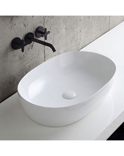 Раковина-чаша Azzurra Elegance Circle 60 ELLA060400C0BI/(ECI60 bix0) Белая