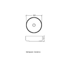 Раковина-чаша Boheme Armadi Art Flat 36 884 Белая матовая