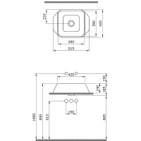 Раковина-чаша Bocchi Firenze 52 1005-005-0125 Черная глянцевая