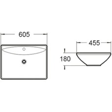 Раковина 60,5х45,5 см SantiLine SL-1015