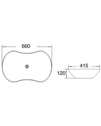 Раковина 66х41 см SantiLine SL-1030