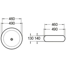 Раковина 49х49 см SantiLine SL-1041