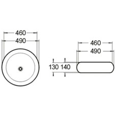 Раковина 49х49 см SantiLine SL-1041
