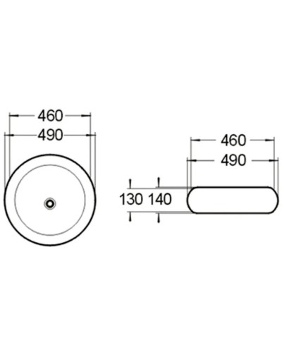 Раковина 49х49 см SantiLine SL-1041