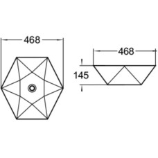 Раковина 46,8х46,8 см SantiLine SL-1058